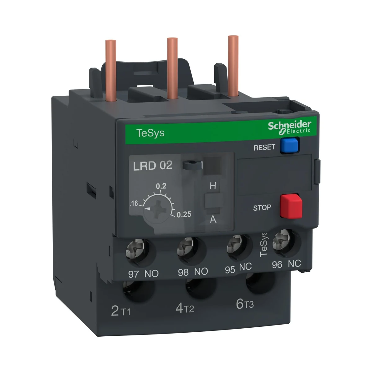 Schneider Electric LRD02 TeSys LRD Termik Röle 0.16-0.25A Class 10A — üretici temsili ürün görseli