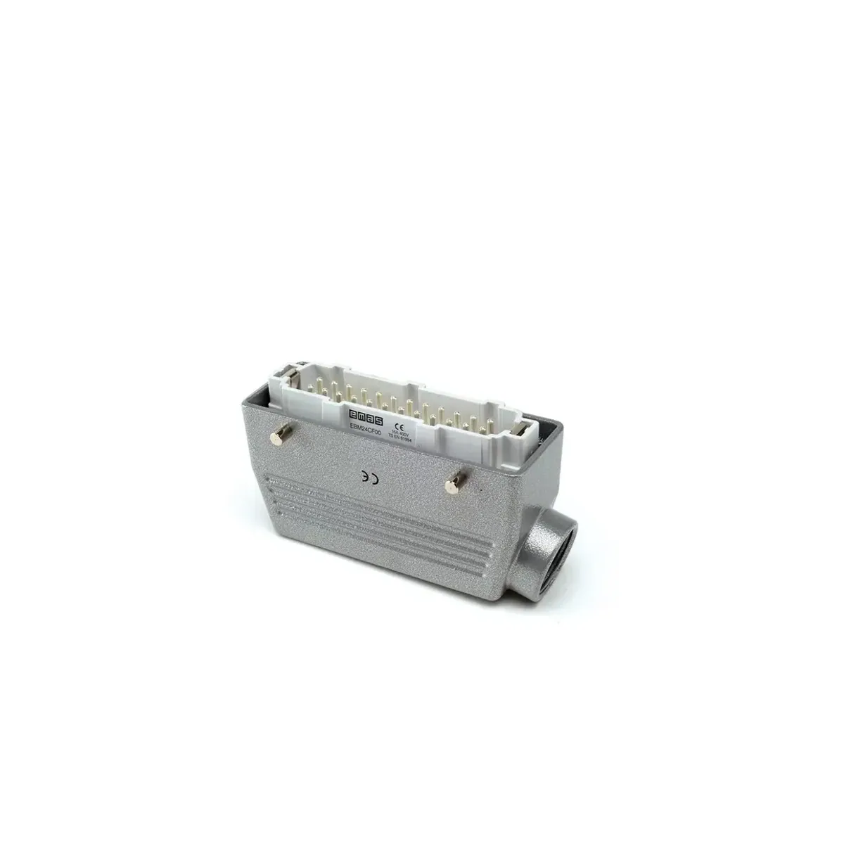 Emas Metal 24 Contact Extension Type Plug 16A Side Entry Multi-Contact EBM24FU10