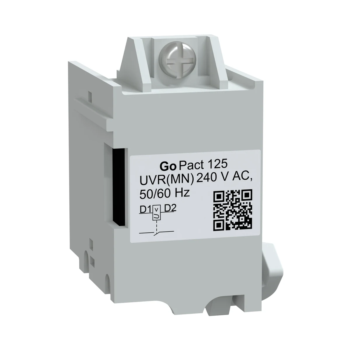 Schneider Electric G12UVR230AC GoPact MCCB 125 MN AC 230V — üretici ürün görseli