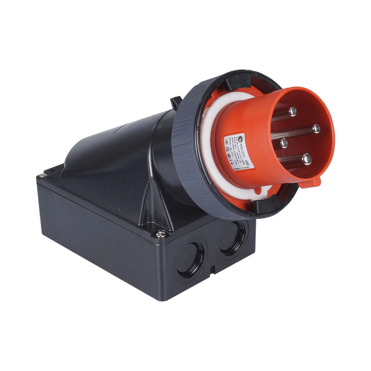 TP Elektrik 3132-312-1699 CEE 4x63A Wall Plug (GT), IP 67, 6h