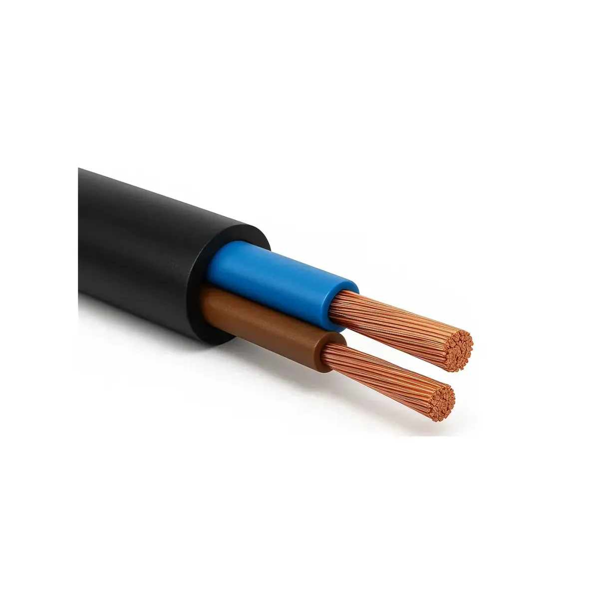 Win TTR 2x2.5 mm2 H05VV-F Black Cable