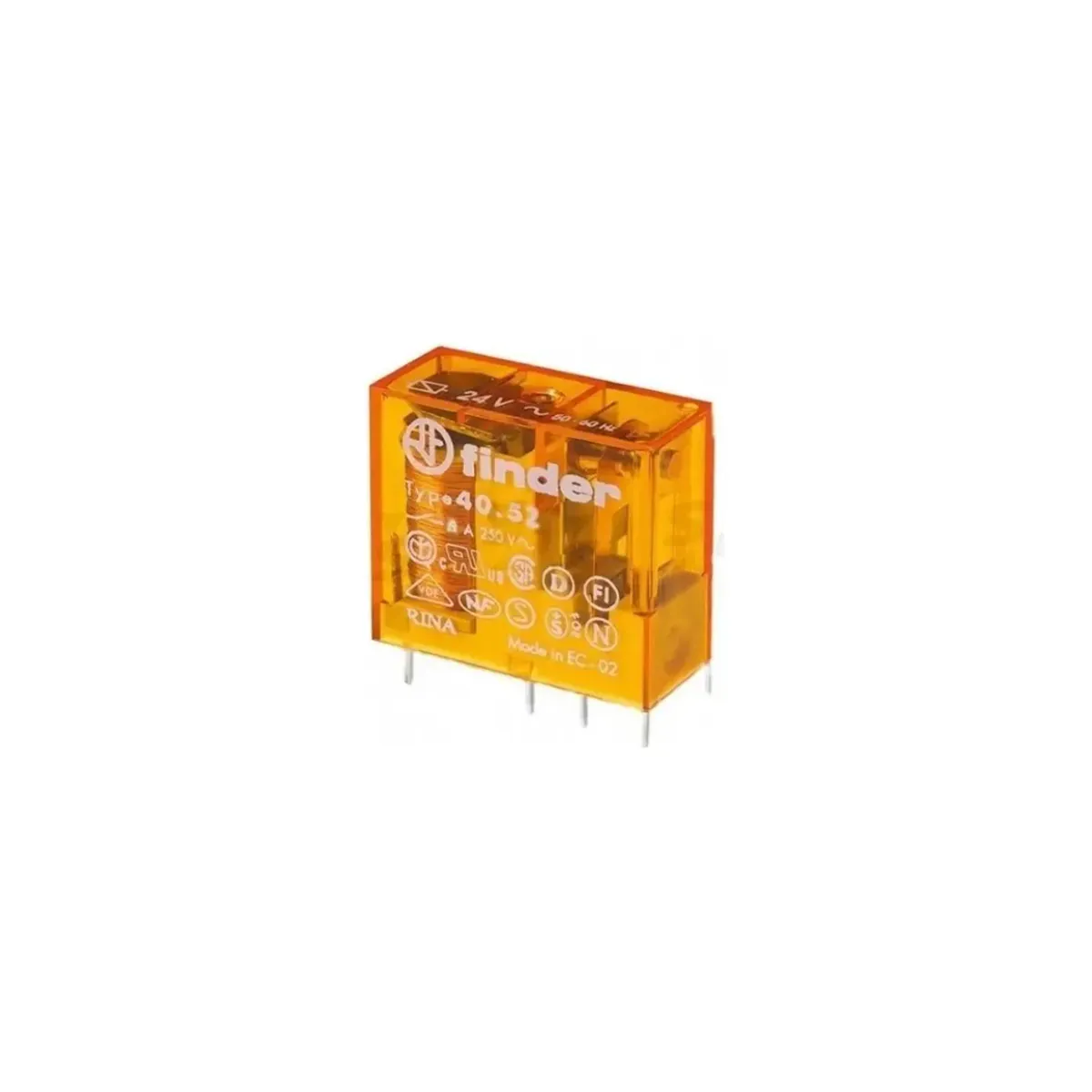 Finder F.40.52.8.230.0000 Miniature PCB Relay 230V AC 8A