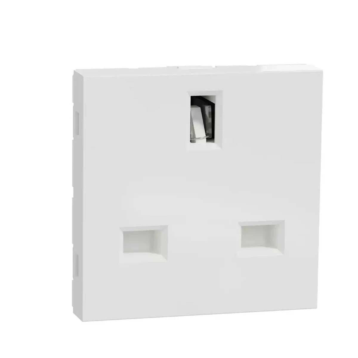 Schneider Electric NU304518 Yeni Unica, İngiliz tipi Topraklı Priz, 15A, Beyaz — temsili üretici aile görseli