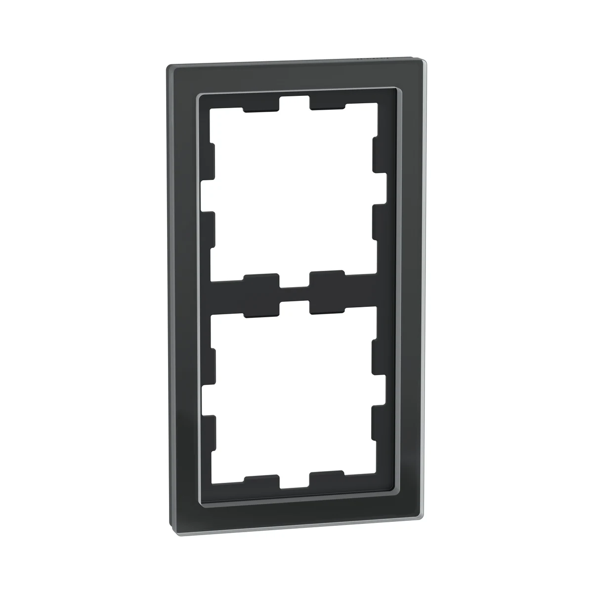 Schneider Electric MEG4020-6503 Merten System-D, İkili Cam Çerçeve, Oniks Siyah, D-Life — üretici ürün görseli