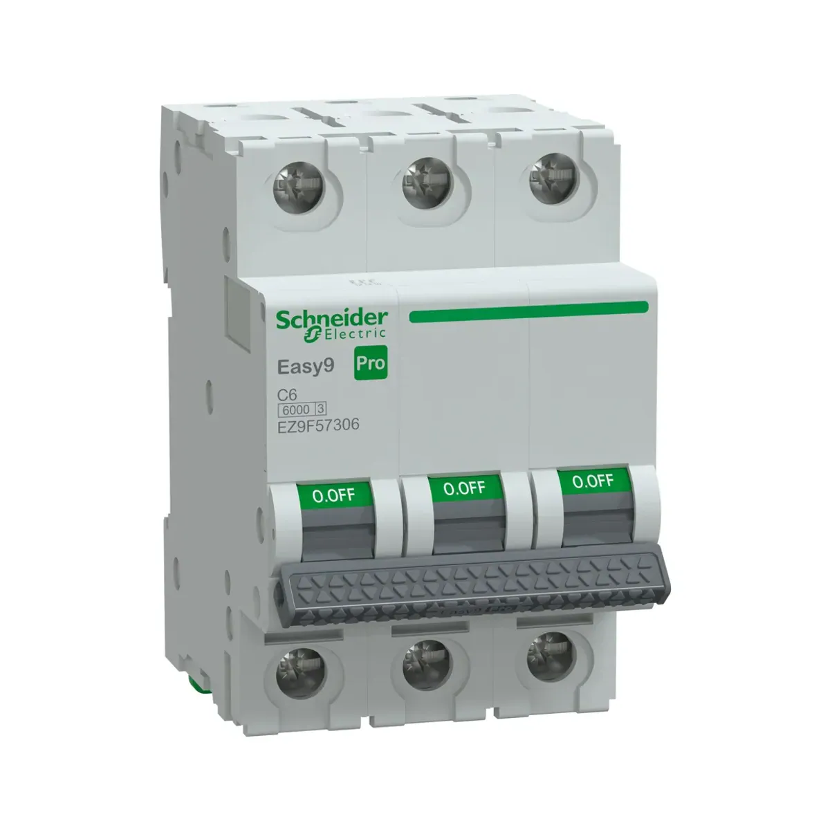 Schneider EZ9F57306 Otomatik Sigorta, Easy9Pro, 3 Kutup, 6A,C Eğrisi, 6kA