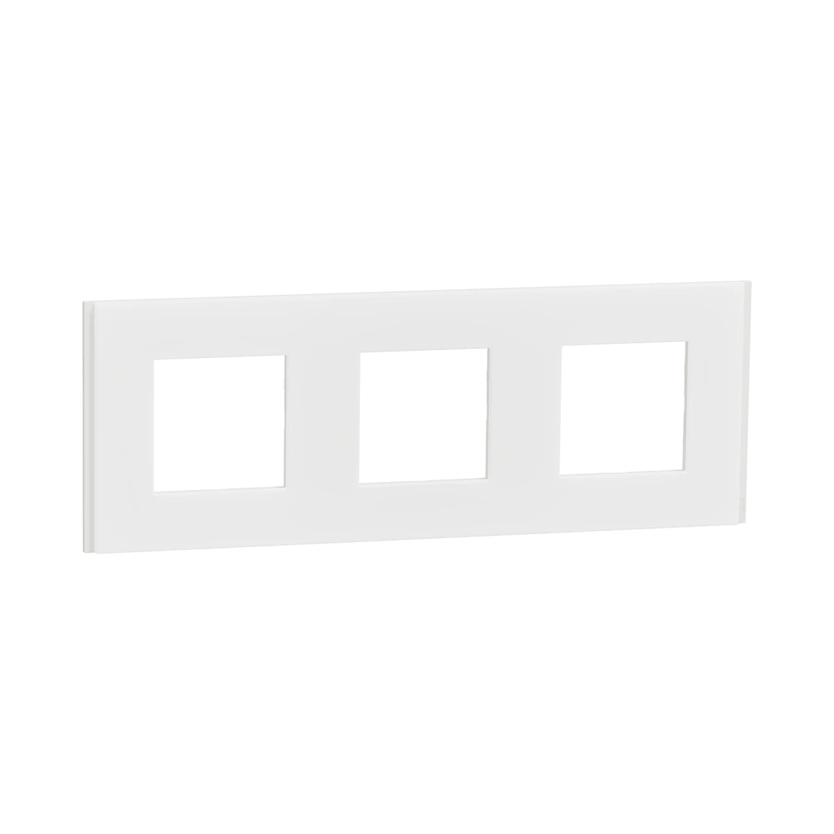 Schneider Electric NU600679 Unica Deco Materials Üçlü Çerçeve Şeffaf Beyaz — üretici ürün görseli