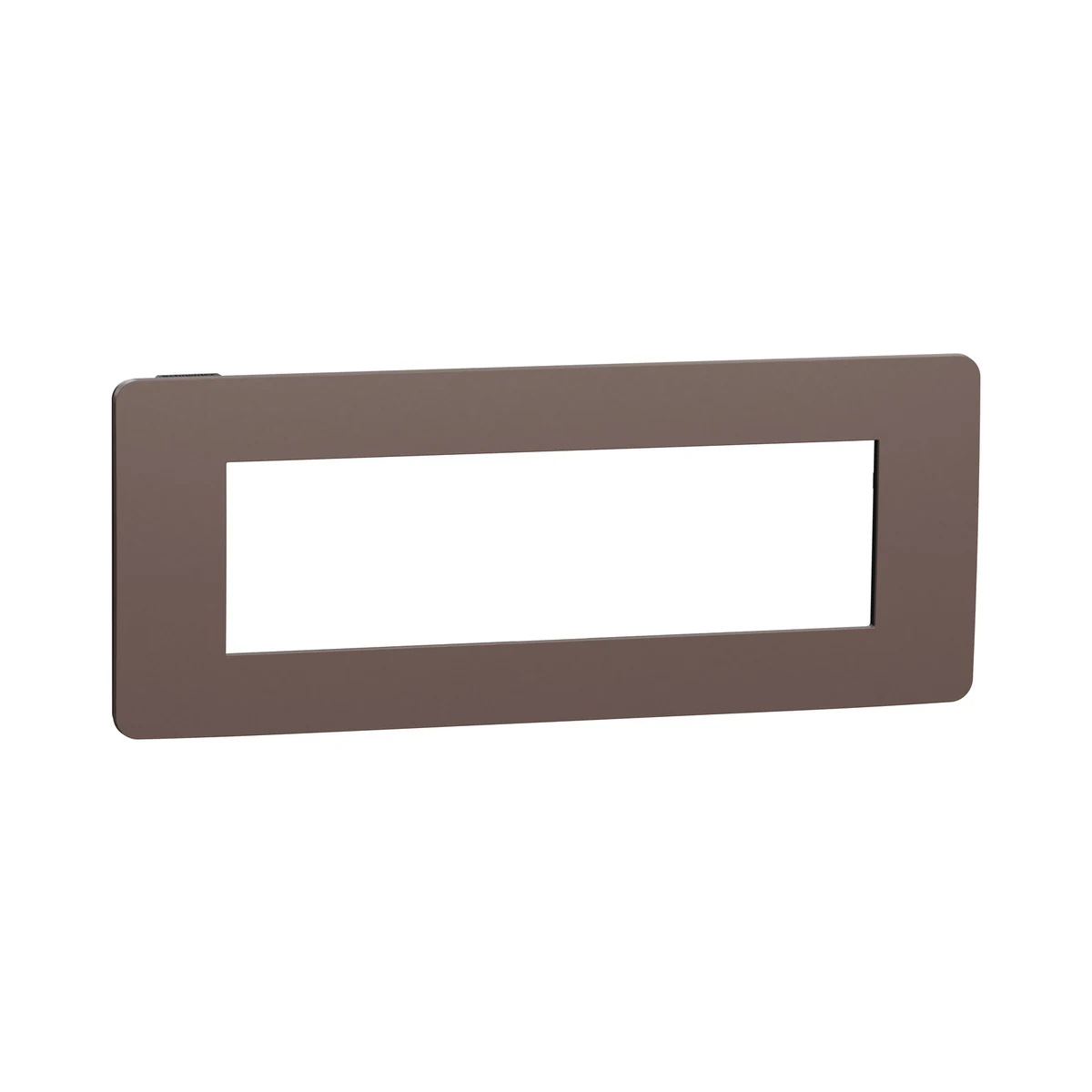 Schneider Electric NU270717 Yeni Unica, Studio Color Frame 7 module, Chocolate/Anthracite