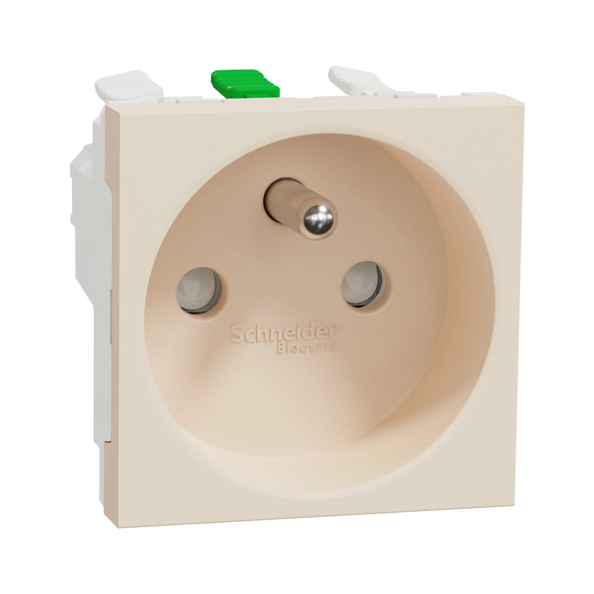 Schneider Electric NU305944E Yeni Unica, Child-Protected UPS Socket Quick-Connect 2 module, Cream