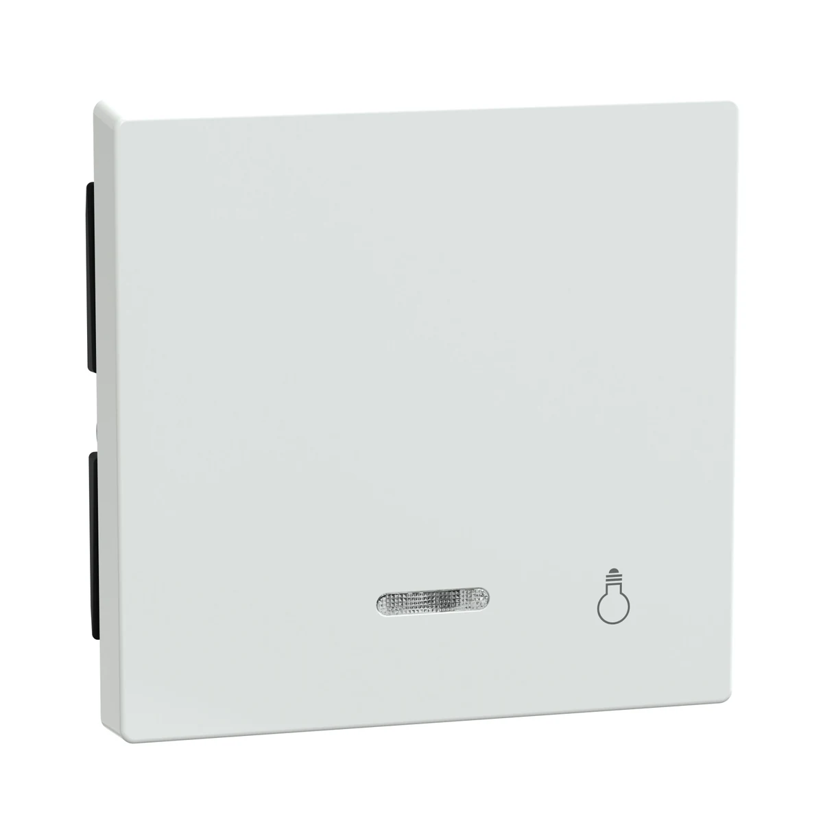 Schneider Electric 435925 Illuminated switch rocker cover with lamp symbol, Active White