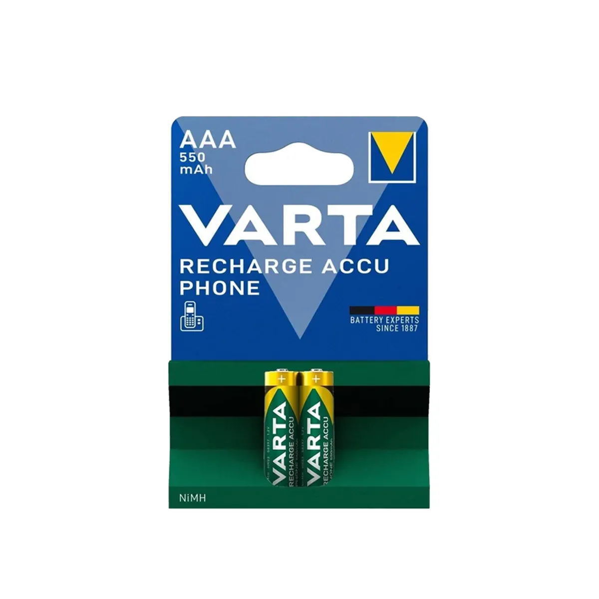 Varta AAA 550mAh 1.2V Şarj Edilebilir Telefon Pili NiMH