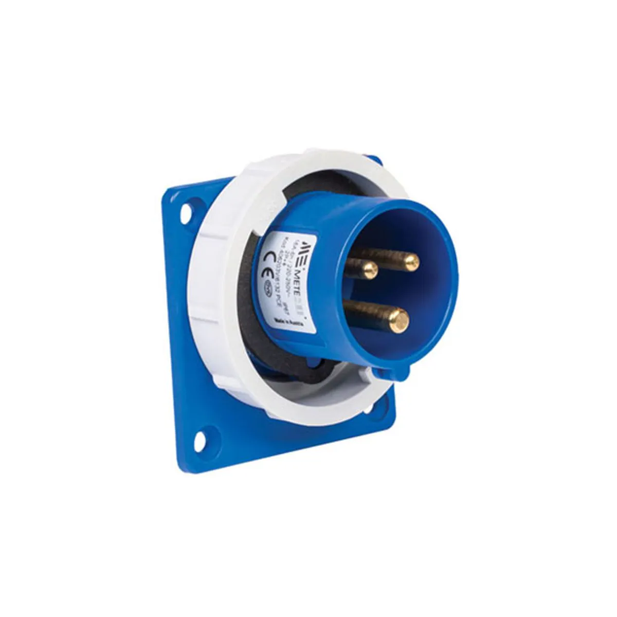 PCE 406203V 3x16A Machine Plug Straight IP67 Screw Type