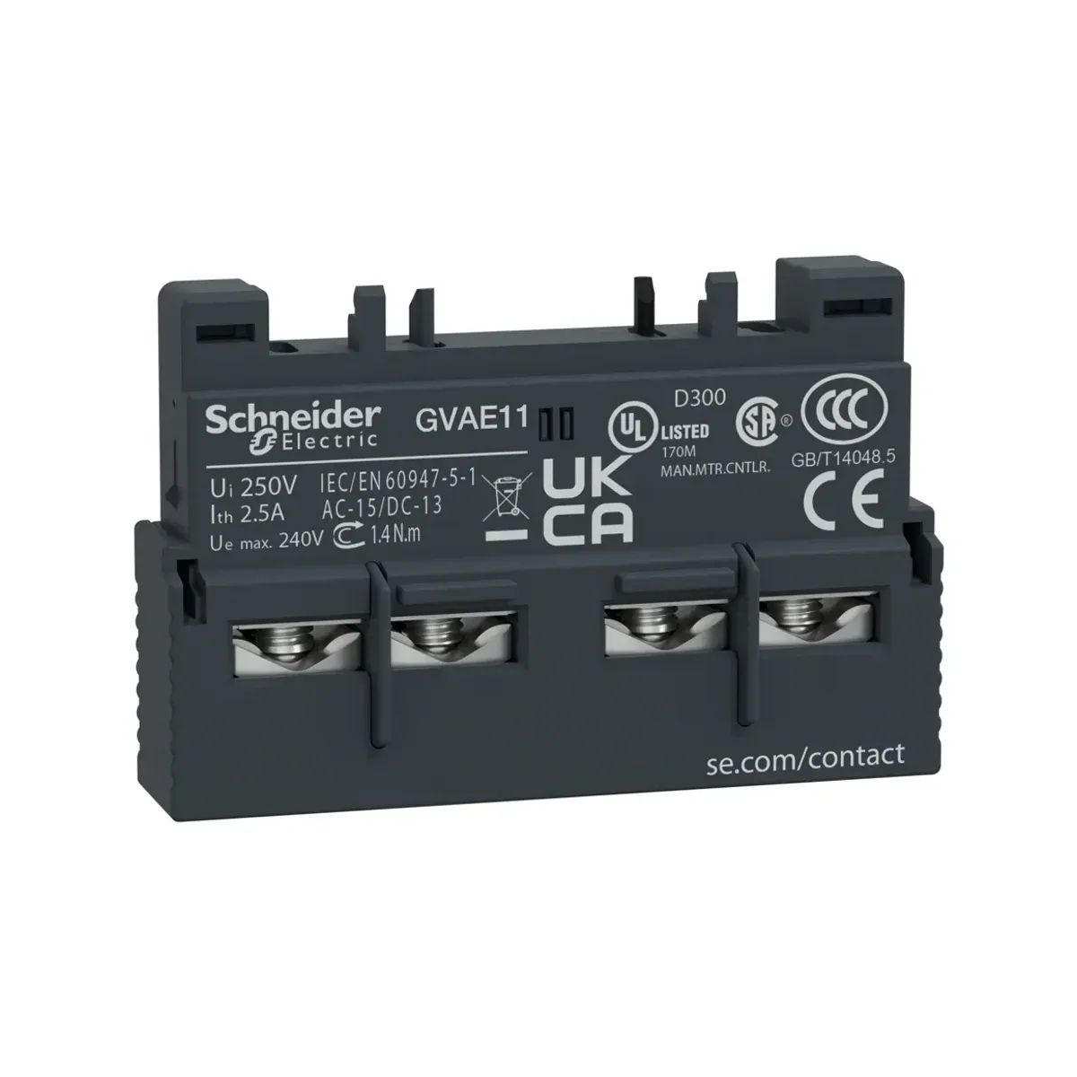 Schneider GVAE11 TeSys GV2ve GV3 Yardımcı Kontak 1 NA + 1 NK