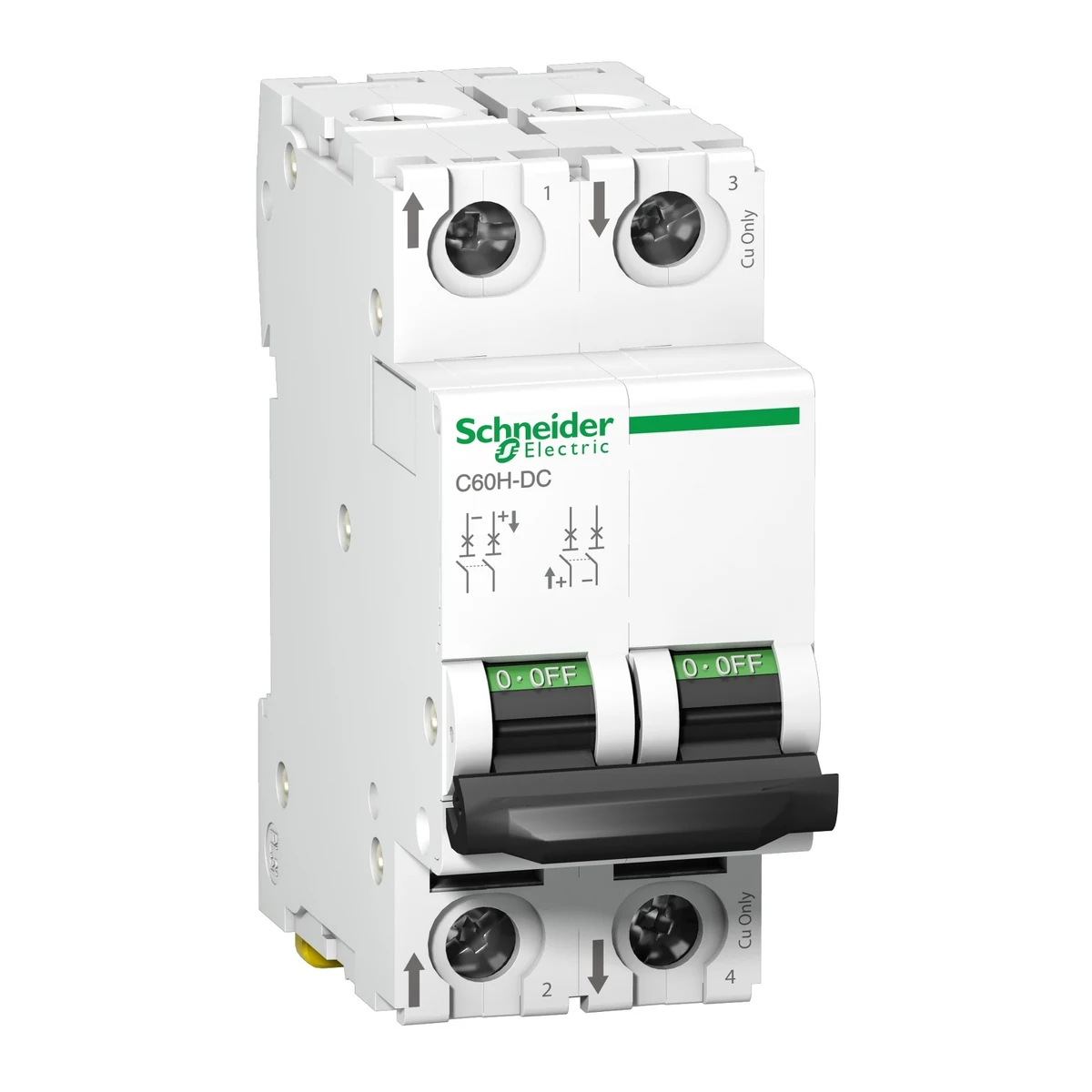 Schneider Electric A9N61535 Acti9 C60H-DC 2P 32A, 6kA C-Curve MCB