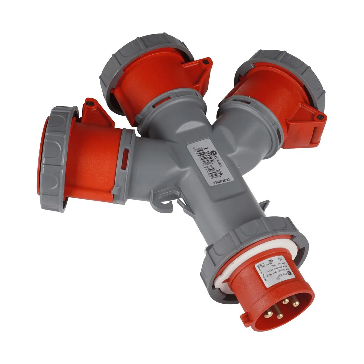 TP Elektrik 3127-513-1600 CEE Multi 3Y Socket 3x(4X32A) Socket 4X32A Plug IP67