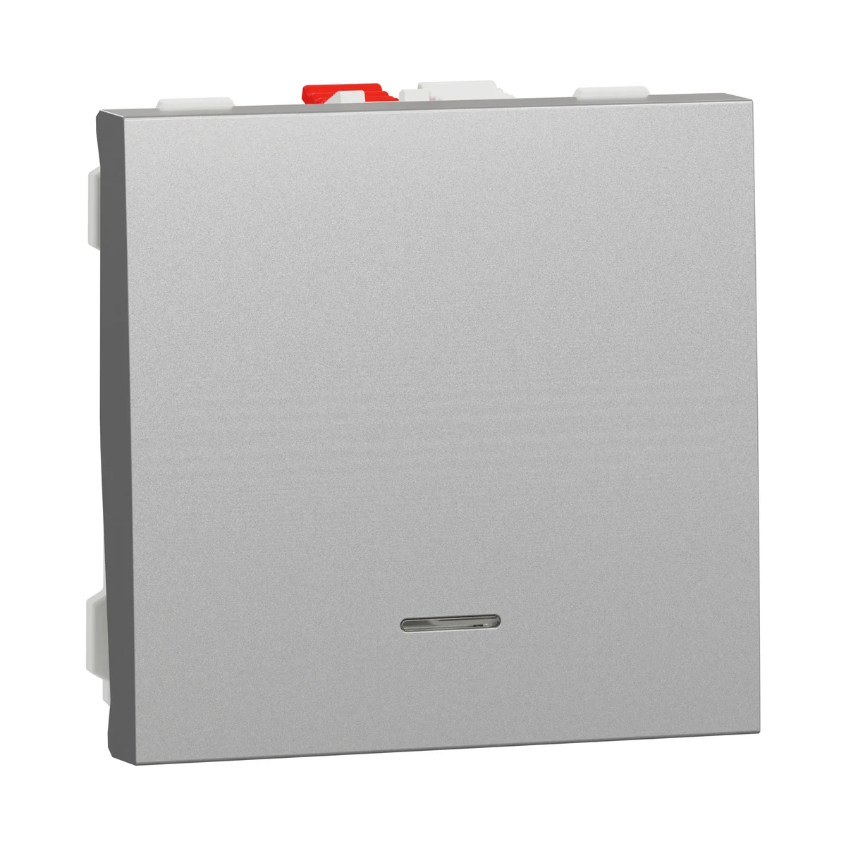 Schneider Electric NU320630 Yeni Unica, Liht Buton 2 modül, Alüminyum — temsili aile görseli