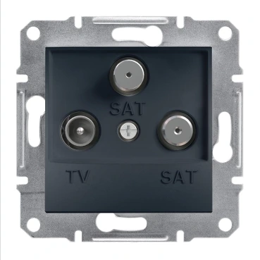 Schneider Electric EPH3600171 Asfora TV - SAT - SAT Prizi, sonlu, üçlü