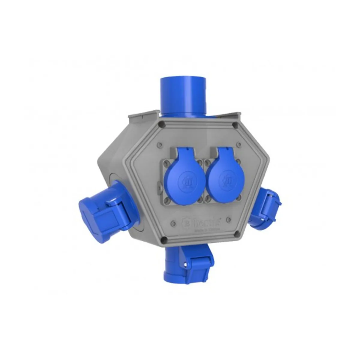 Bemis BX1-1222-2100 Polybox Socket Box with Plug IP44