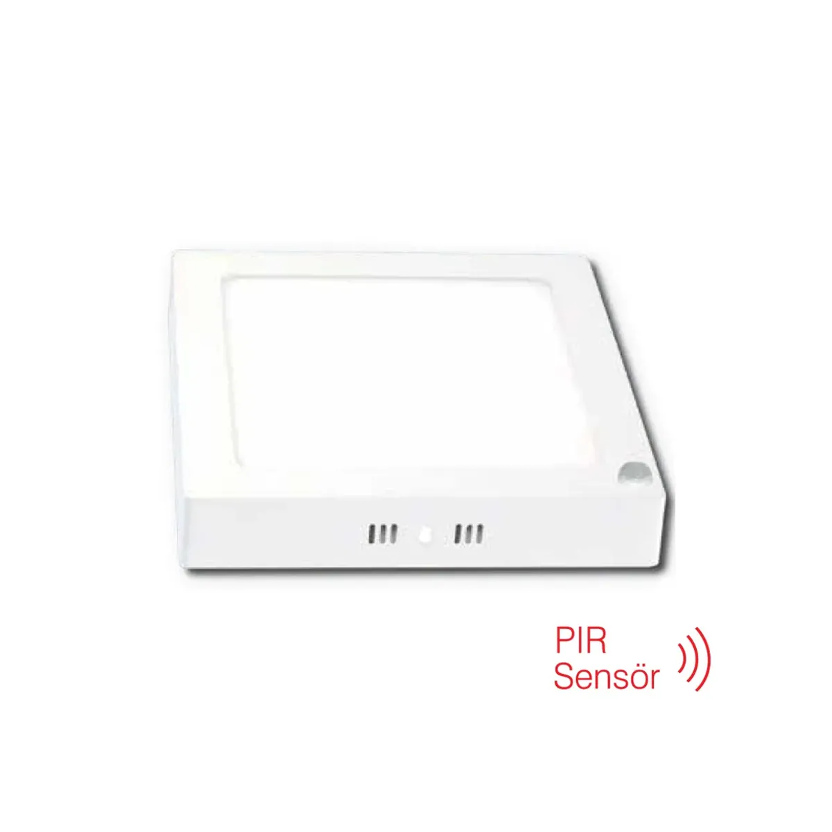 24W PIR Sensörlü 30x30 Beyaz Kasa 6500 K LED Tavan Armatür