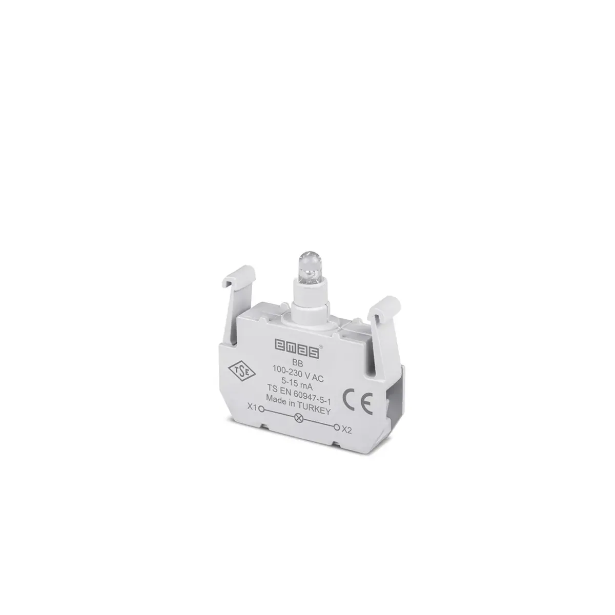 Emas B Series Spare White LED 100-230V AC Signal Block BB