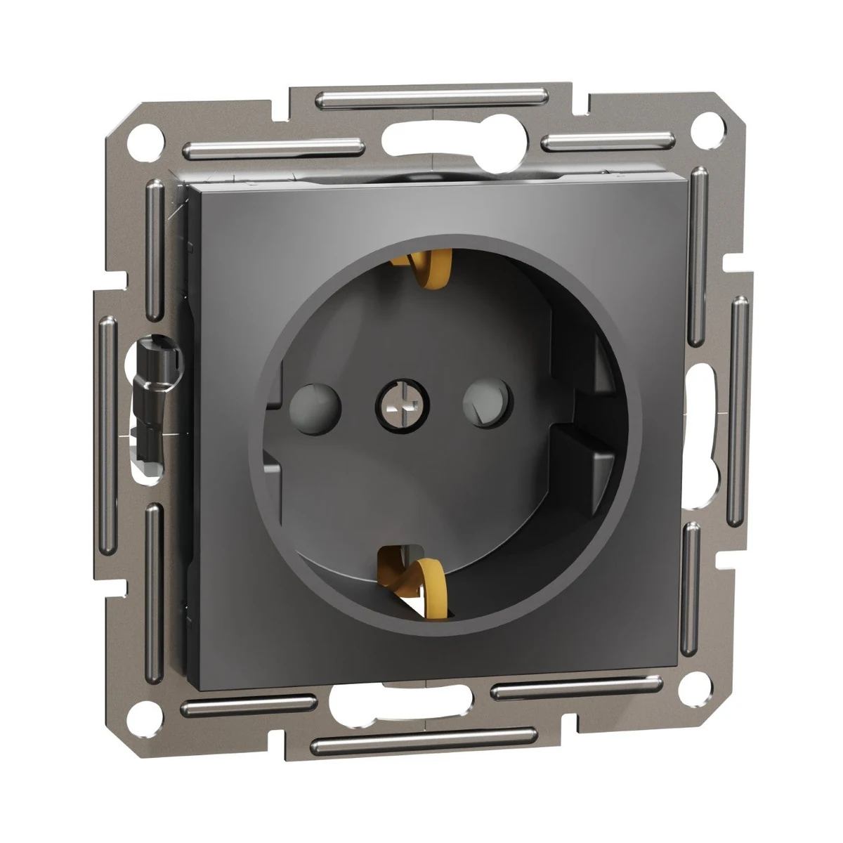 Schneider Electric EPH2900271 Asfora Child-Protected Grounded Socket Anthracite