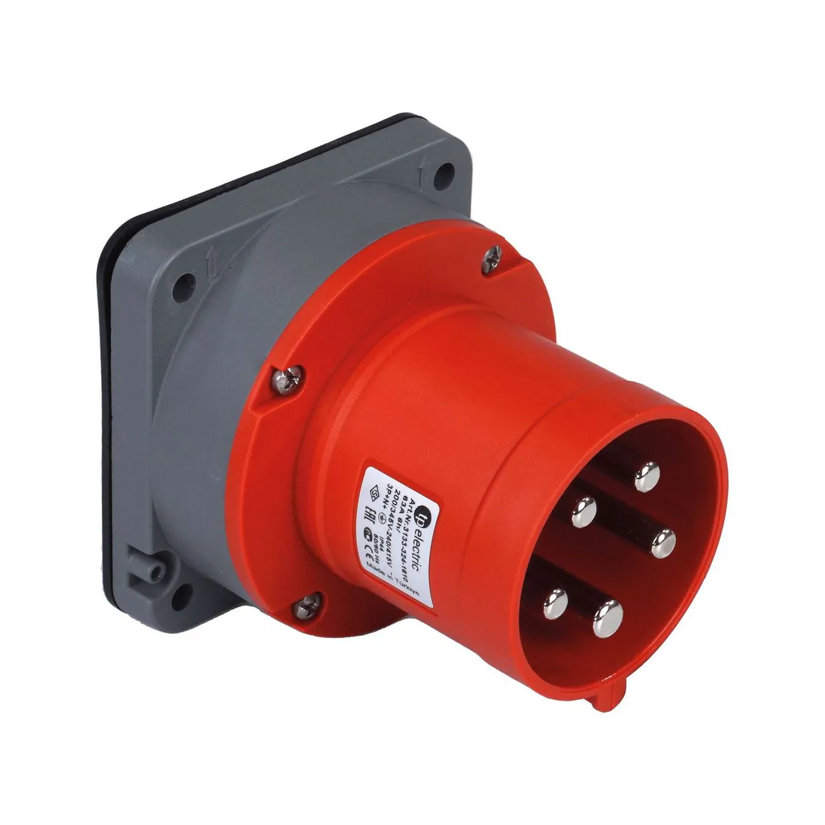 TP Elektrik 3133-324-1610 5x63A Alpha - Makine Fişi, IP 44, 6h
