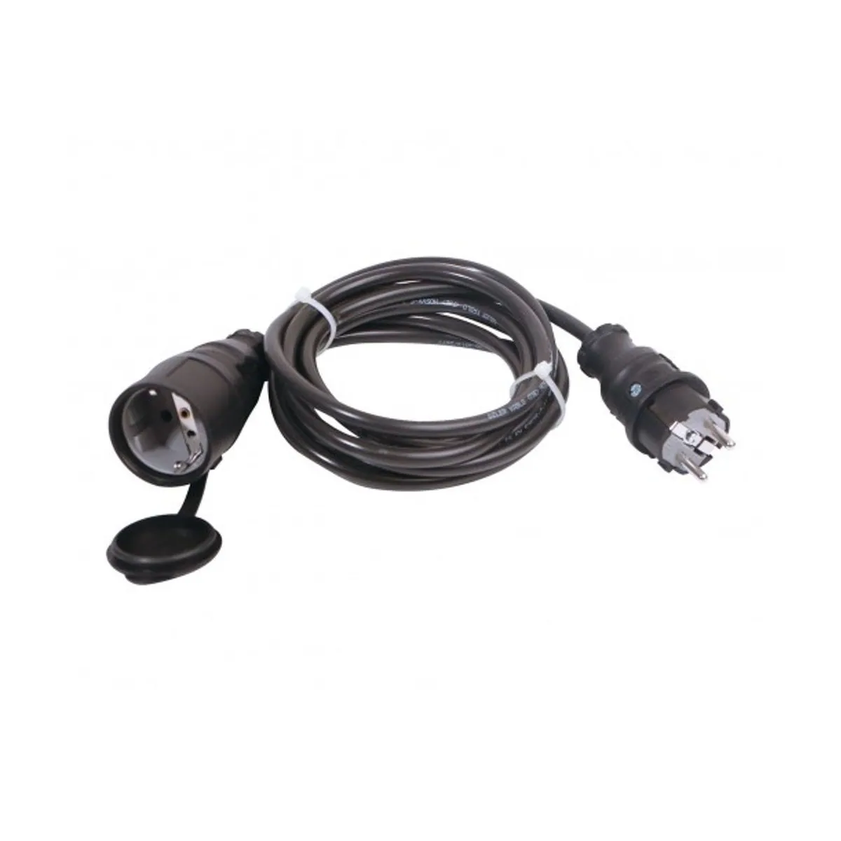 Bemis BKT-0102-2103 3x1,5 ttr 3mt Seyyar uzatma kablosu monofaze kauçuk fiş monofaze kauçuk uzatma priz IP44