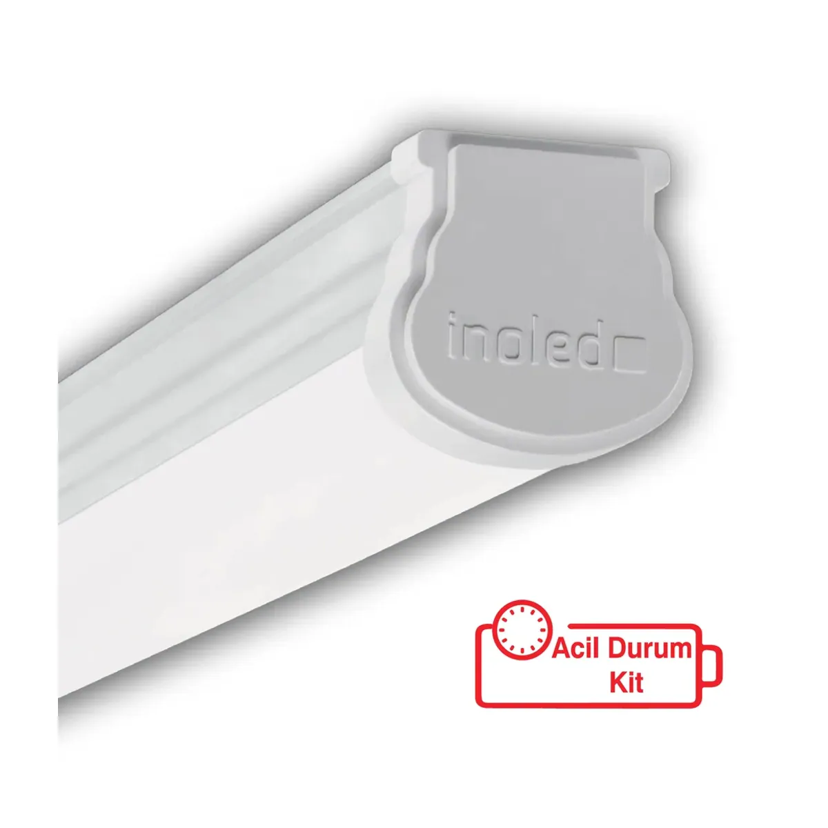 40W 4000 K Aspera Series LED Vapor-Tight Luminaire with Emergency Kit