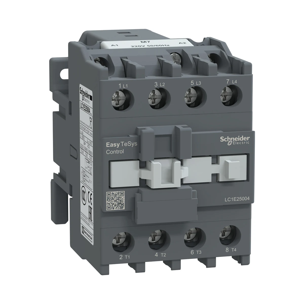 Schneider Electric LC1E25004M7 EasyPact TVS 4P Kontaktor 40A AC1 (4NO) 220V 50/60Hz — üretici ürün görseli