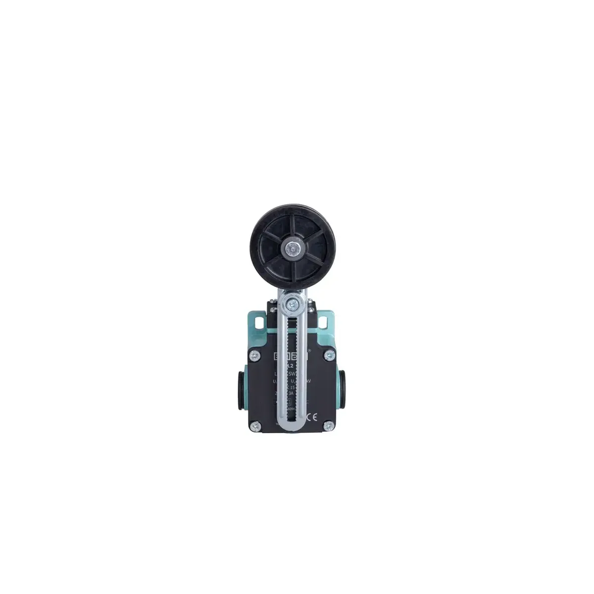 Emas Metal Housing Rubber Roller Adjustable Lever Snap-Action 1NO+1NC Limit Switch 50mm L2K13MEL123