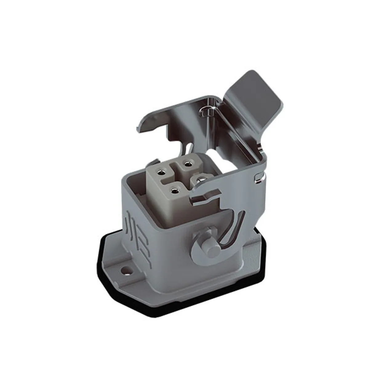 Mete Enerji 403001S 4x10A Multi-Contact Machine Socket Metal Latch