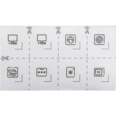 Schneider Electric MEG3927-6000 Merten System-D, Symbol Set for Socket, Lotus White