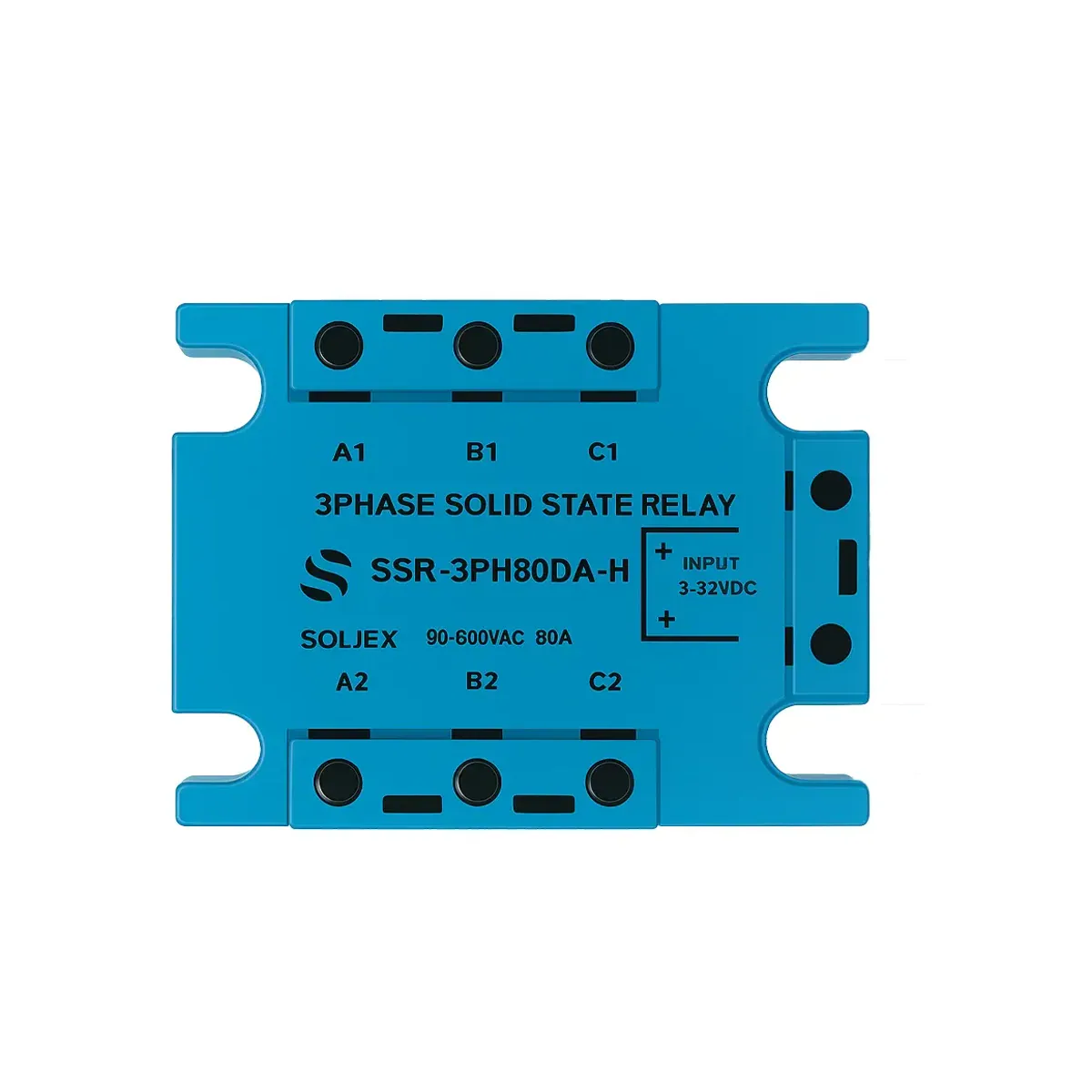 Soljex 125A Trifaze, 4-32VDC Solid State Röle DC Giriş, AC Çıkış SSR-3PH125DA-H