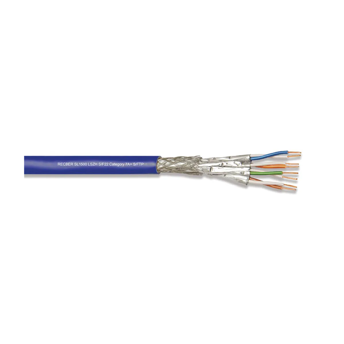Reçber SL1500 S/F22 LSZH Category 7A+ S/FTP 4x2x22AWG Cable