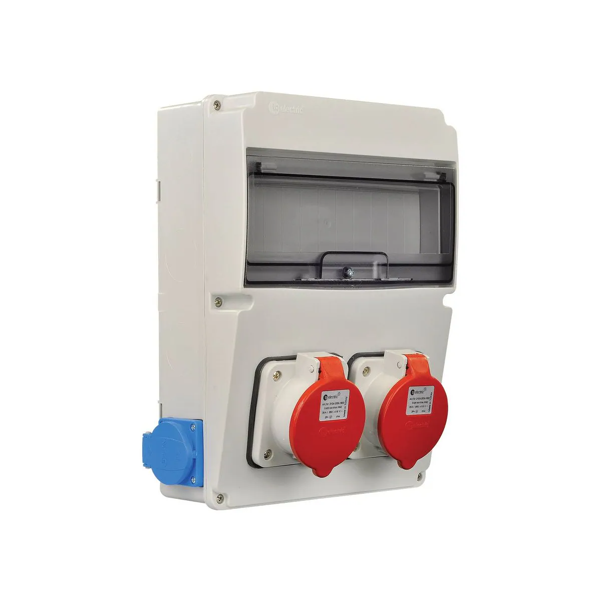 TP Elektrik 3320-002-4400 220x300 Socket-Equipped Combination Box, with 3x25A and 1x16A Sockets
