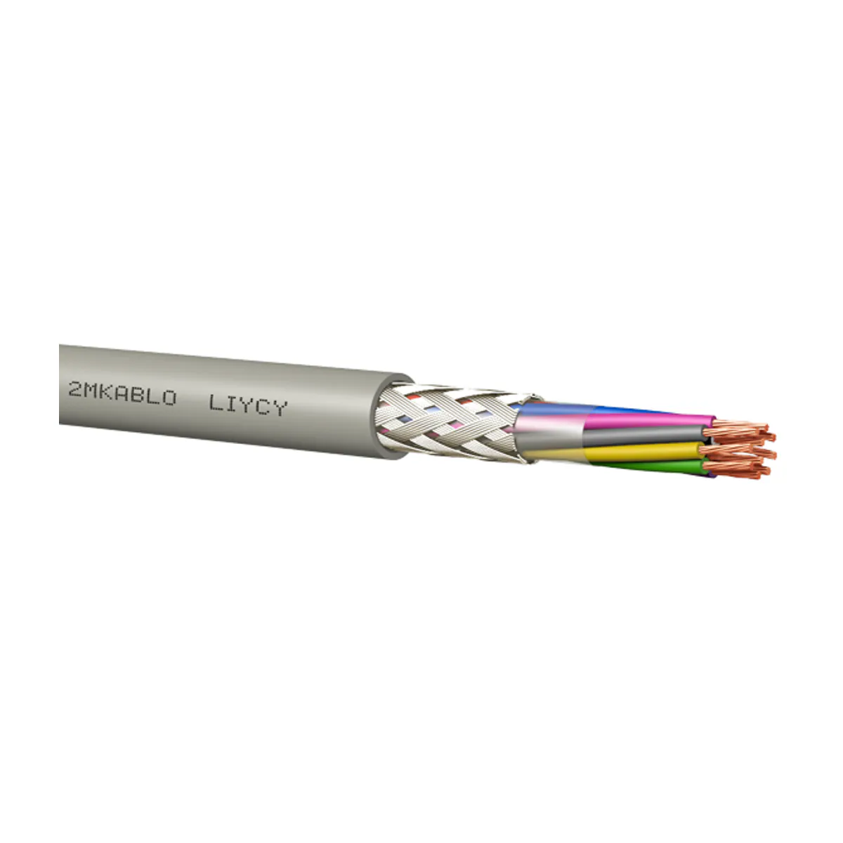 2M Kablo LIYCY PVC 10x1.5 mm2 Gray