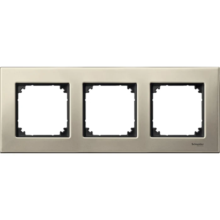 Schneider Electric MTN403305 Üçlü çerçeve, M-Elegance Glass, Titanyum
