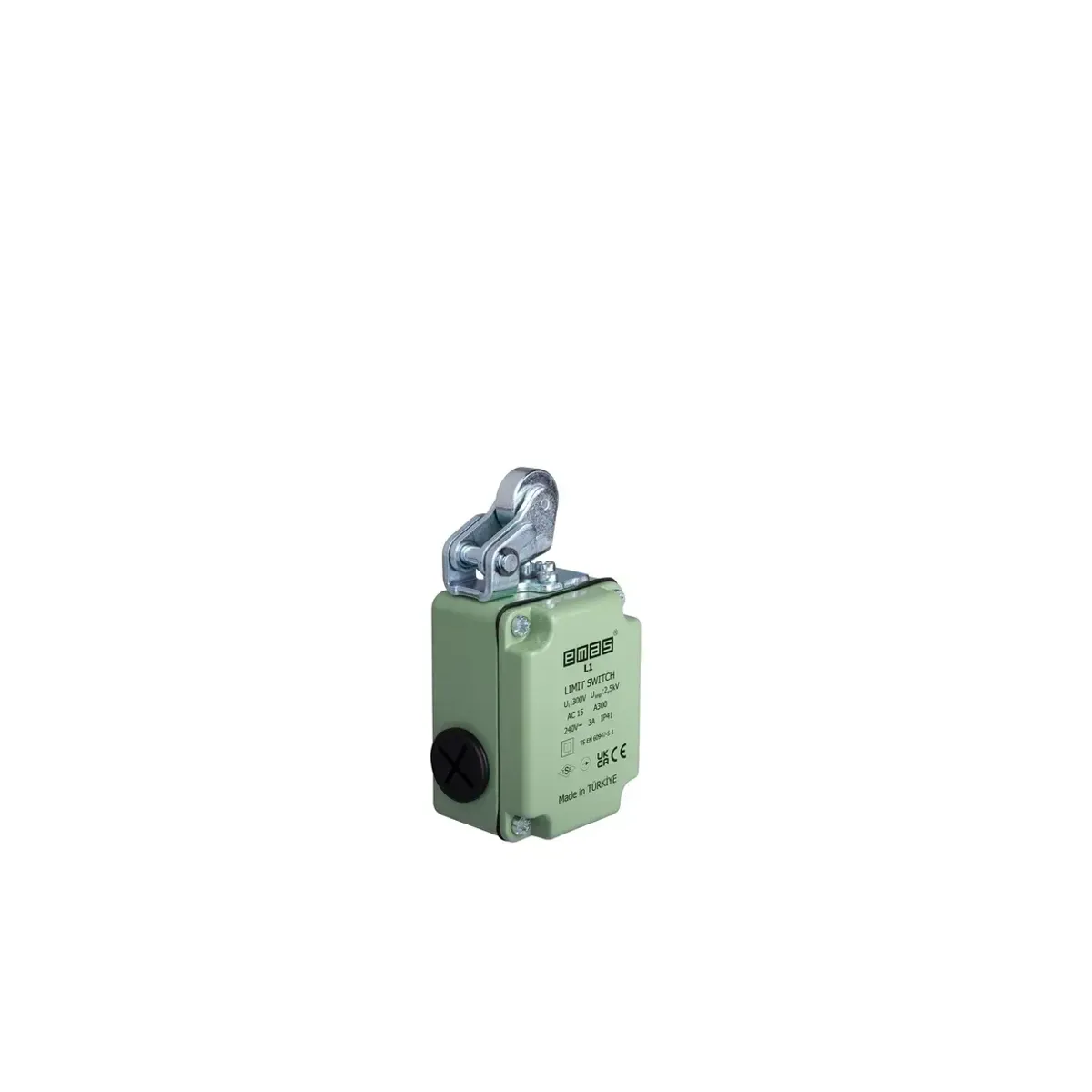 Emas Metal Housing Metal Roller Unidirectional Snap-Action 1NO+1NC Limit Switch 22mm L1K13MIM111