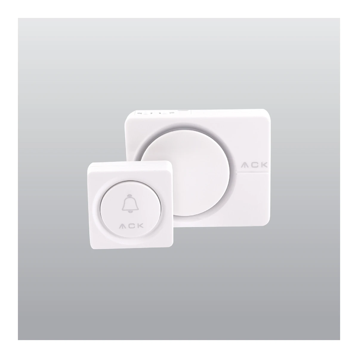 ACK AY30-02030 Remote-Controlled Door Bells White