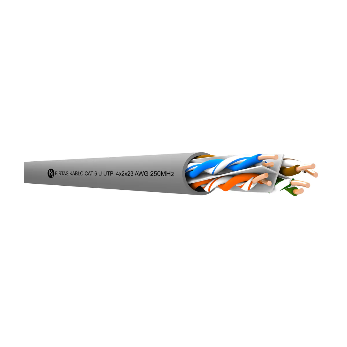 Birtaş CAT6 U/UTP 4x2x23 AWG gray