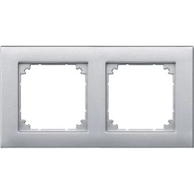 Schneider Electric 486260 İkili çerçeve, M-Plan, Alüminyum