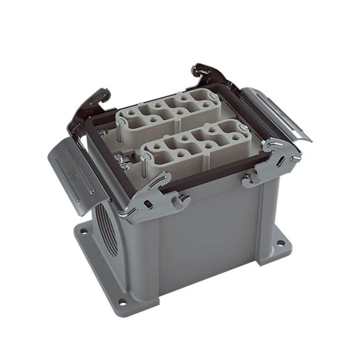 Mete Enerji 403183S 12x35A Çoklu Duvar Prizi Çift Girişli Metal Mandallı