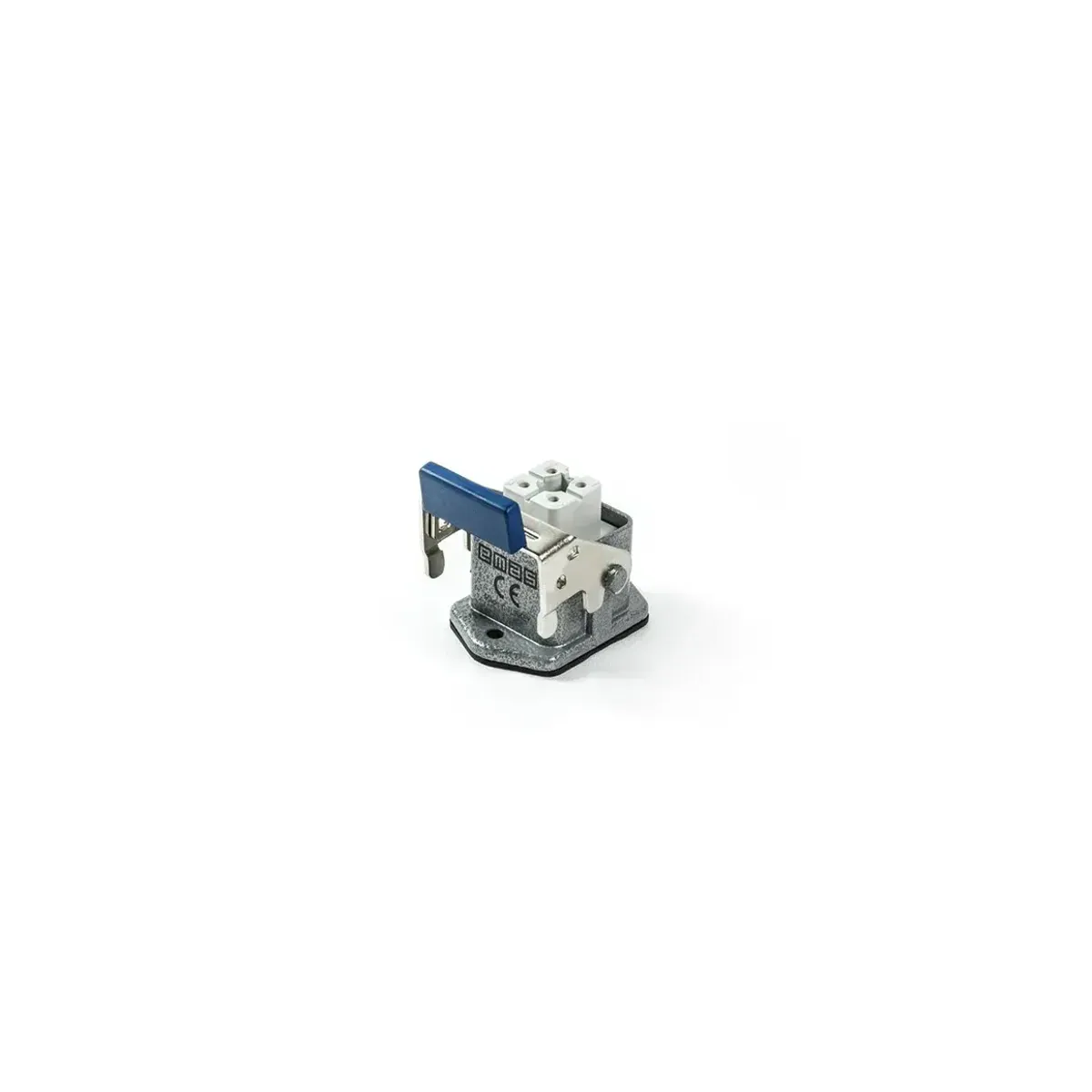 Emas Metal 4 Kontak Makine Tipi Priz 10A Alttan Girişli 1 Metal Mandallı Çok Kontaklı EBM04PM46