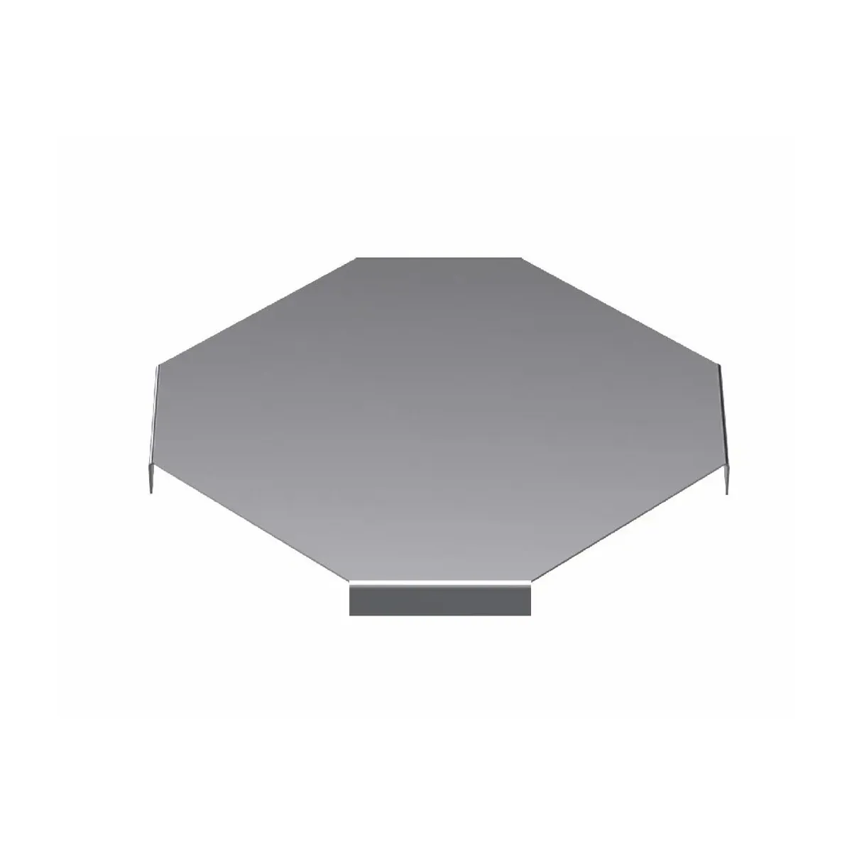 UKS 4-Way Turn Cover 15x100x1.0mm Pre-Galvanized