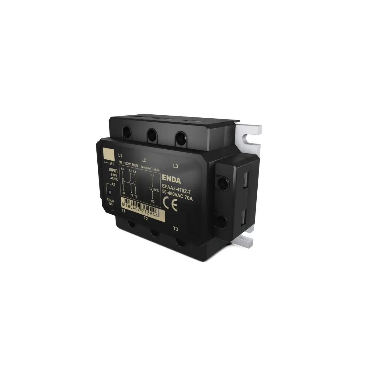 Enda EPAA3-425Z-T Sıfır Geçiş Panel Montajlı Trifaze Solid State Röle