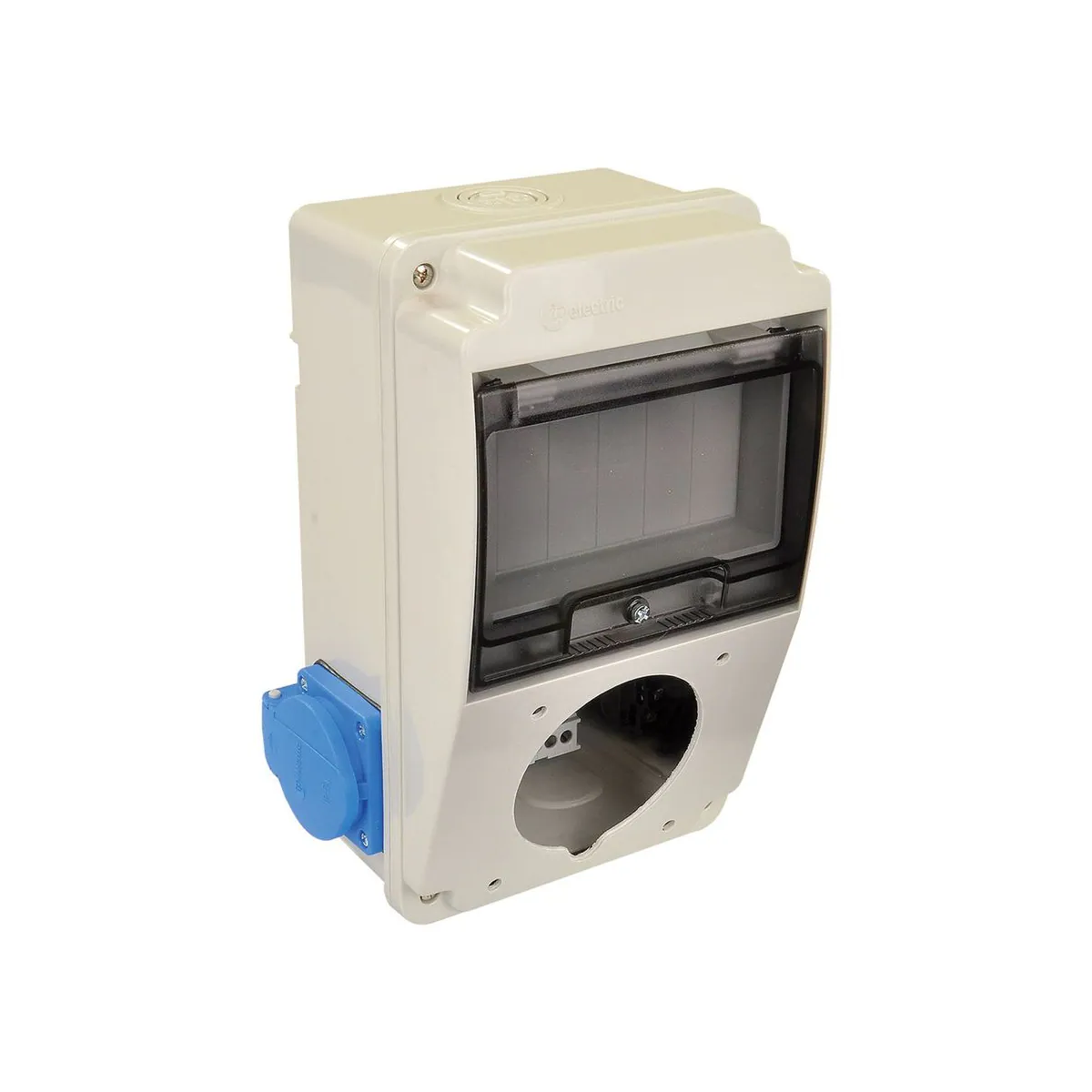 TP Elektrik 3318-002-1112 130x220 Priz Montajlı Kombinasyon Kutusu, 1x16A Prizli