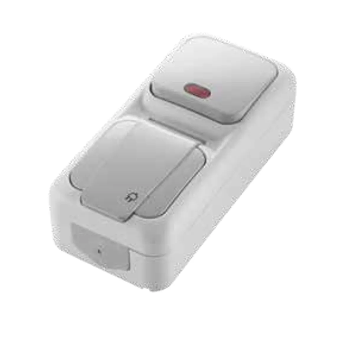 Viko 90550894 Palmiye Anthracite Vertical Illuminated Switch + Grounded Socket IP54