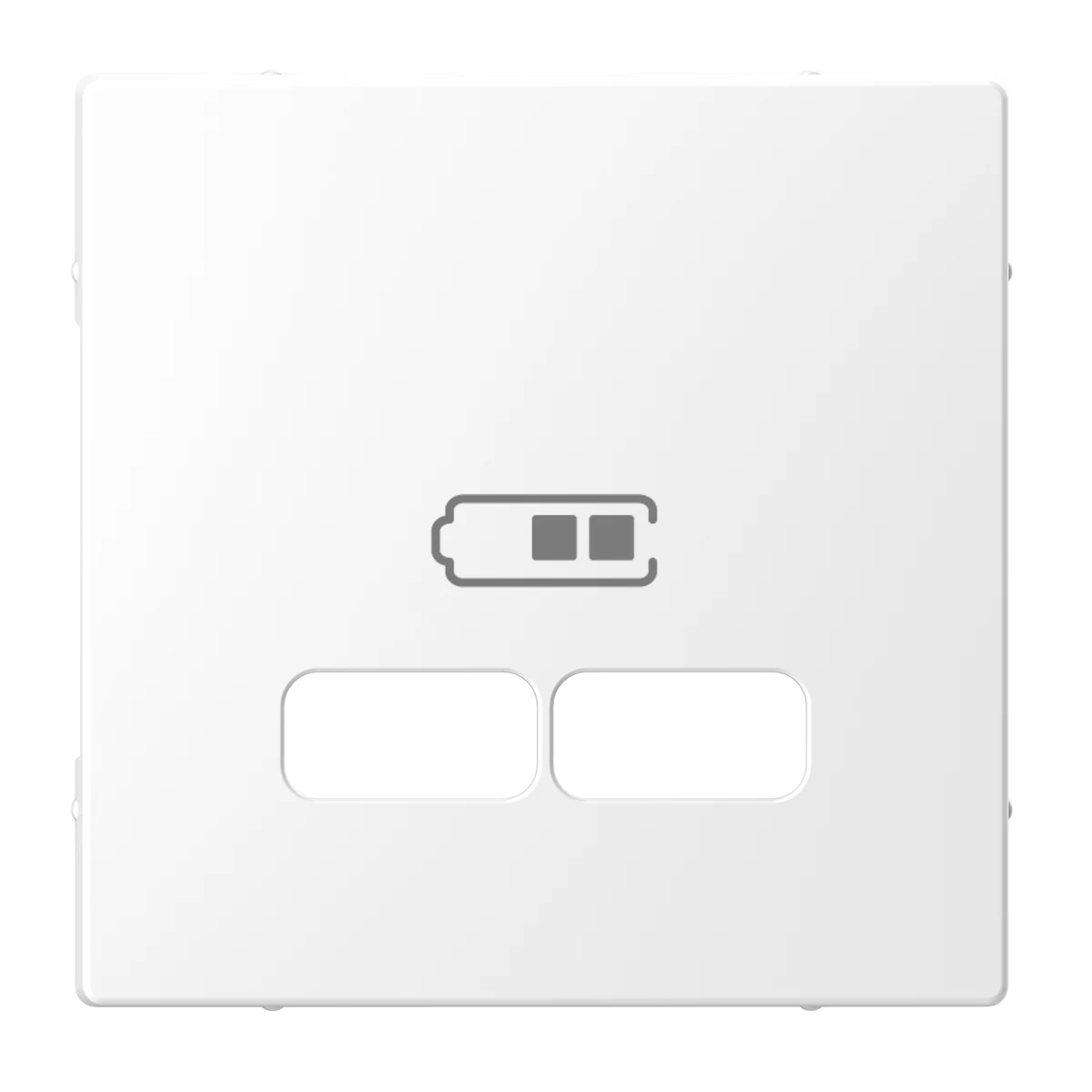 Schneider Electric MEG4367-6035 Merten System-D, İkili USB Şarj Prizi Tuş Kapağı, Lotus Beyazı — üretici ürün görseli