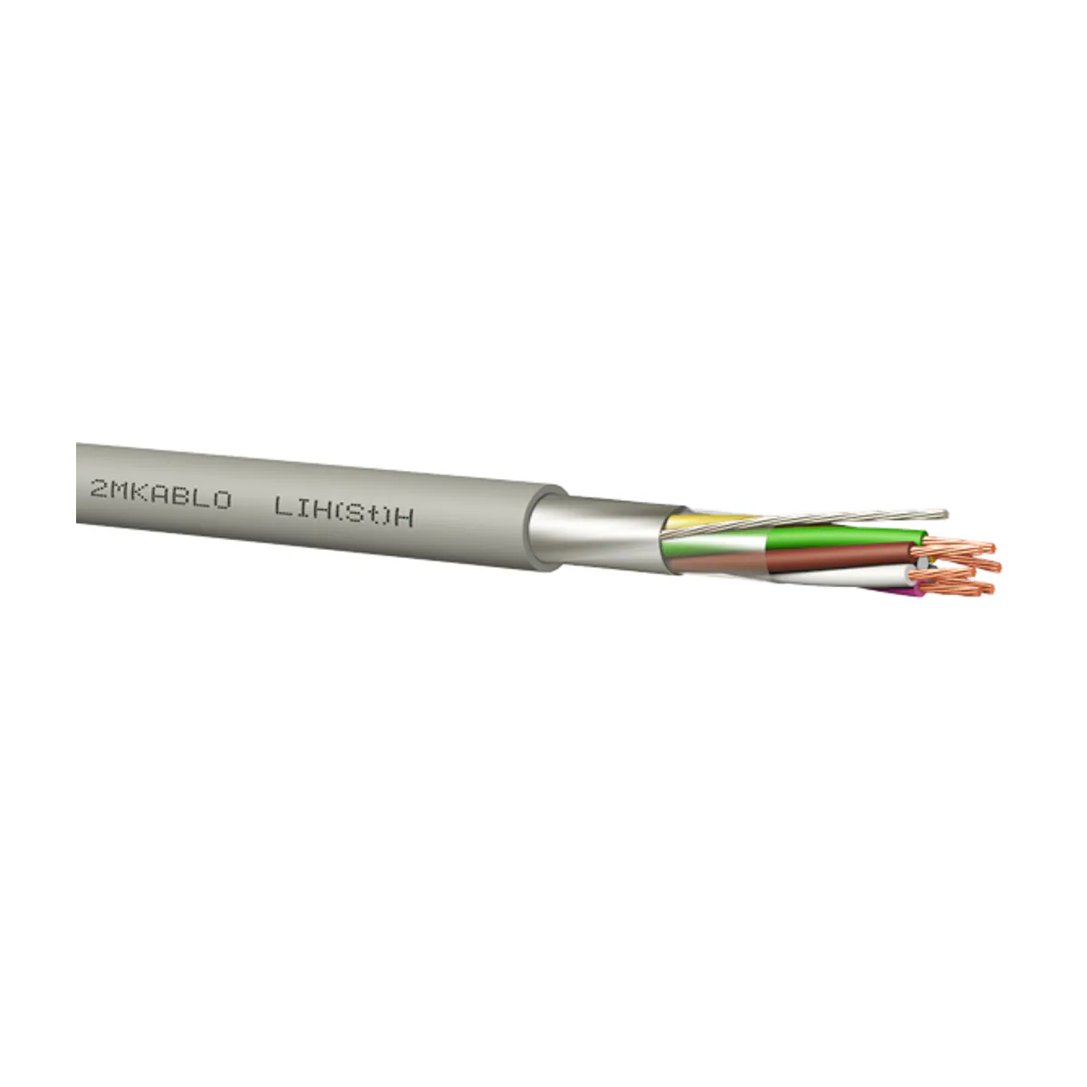 2M Kablo LIH(St)H Halogen-Free HFFR 4x0.75 mm2 Gray