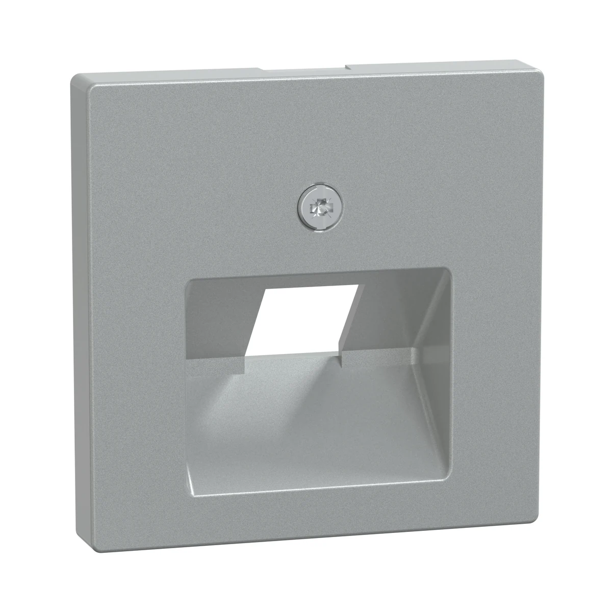 Schneider Electric 298360 RJ45 central plate for insert, 1-gang, aluminum, System M