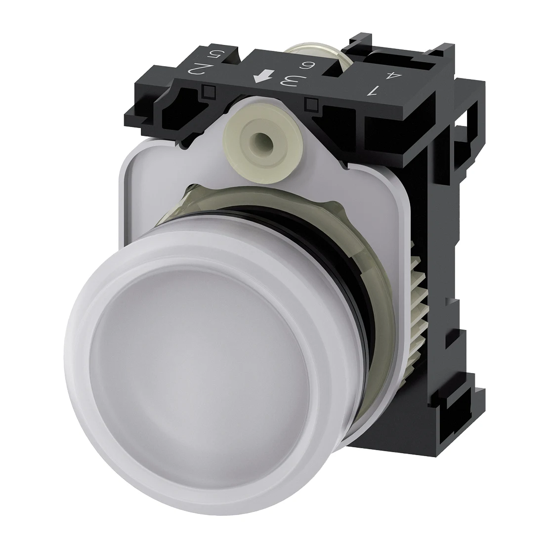 Siemens 3SU1102-6AA60-1AA0 Pilot Light White 24 AC/DC